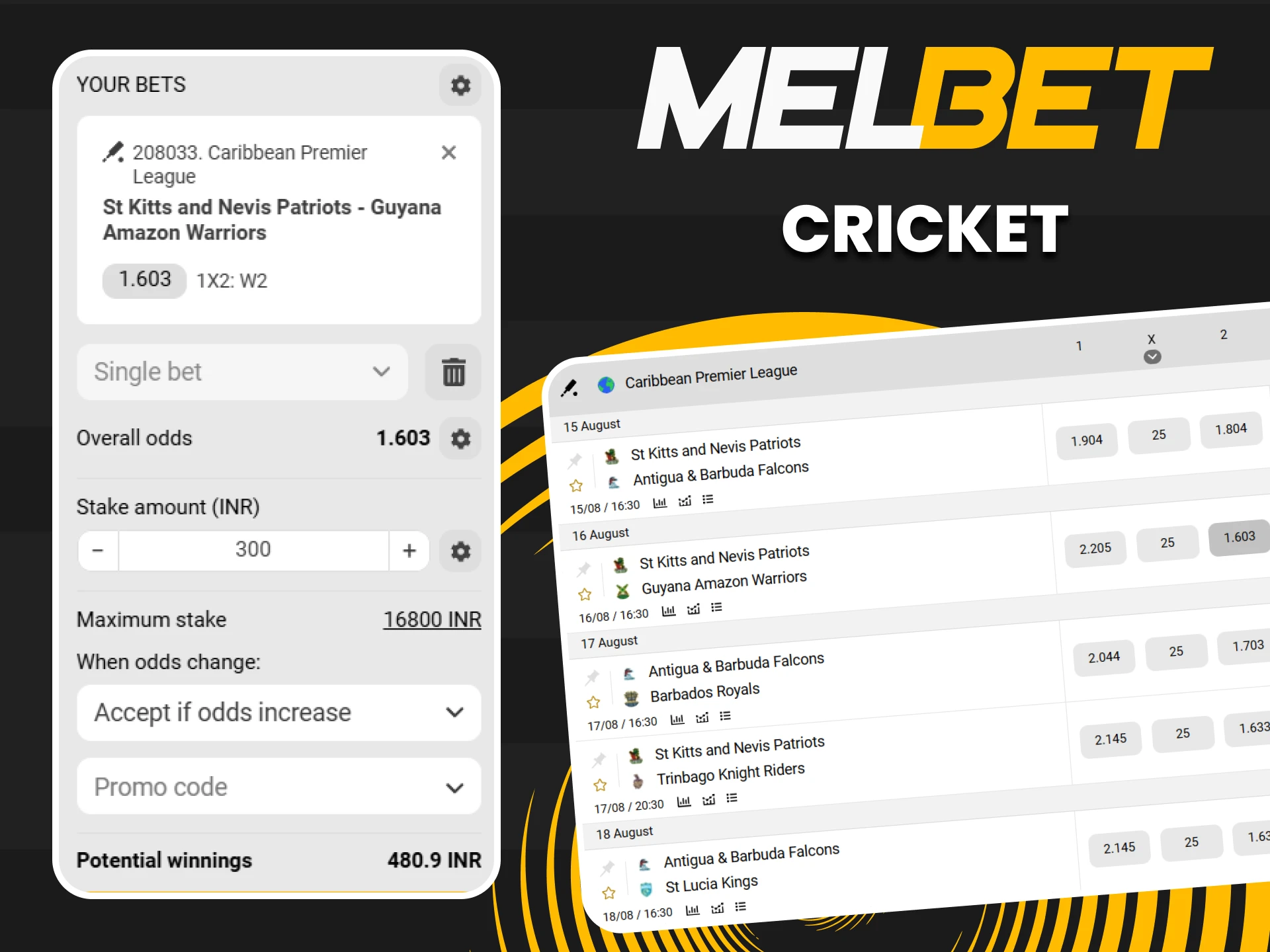 Experience the thrill and win big by betting on your favorite sports events at MelBet Casino.