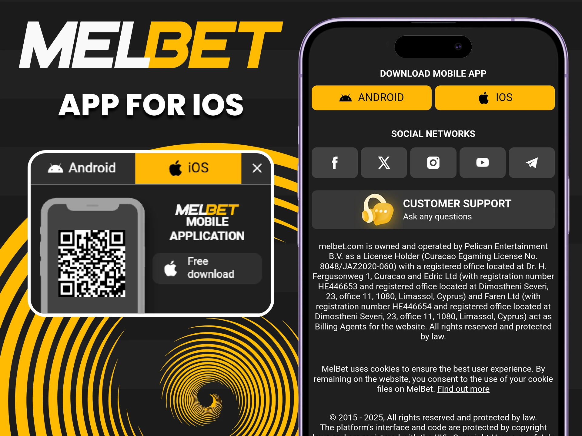 Download the MelBet iOS app by visiting our website, then follow the prompts to install.