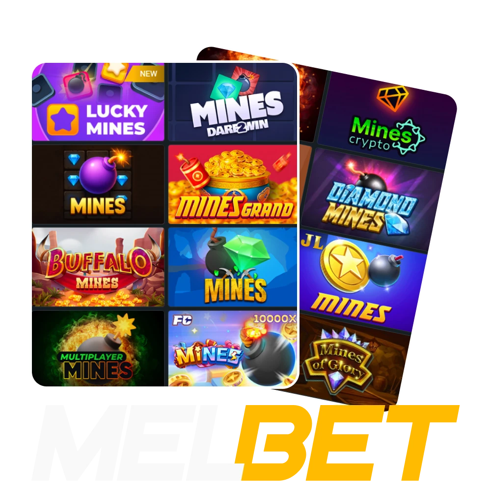 For games in Mines choose the Melbet website.