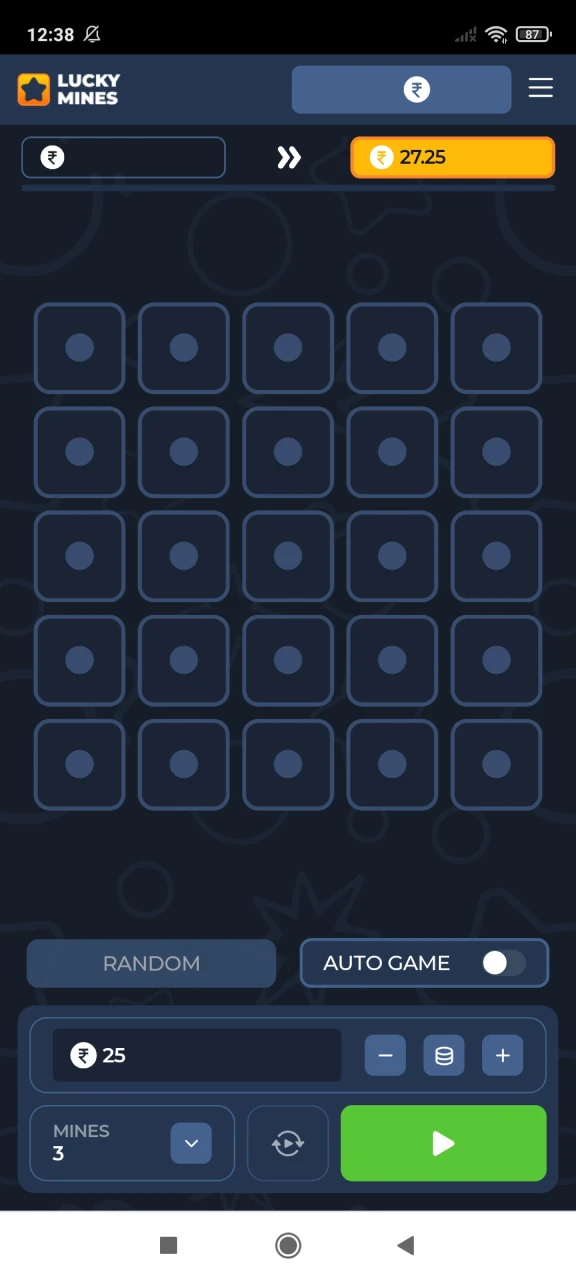 Start playing Mines on Melbet.