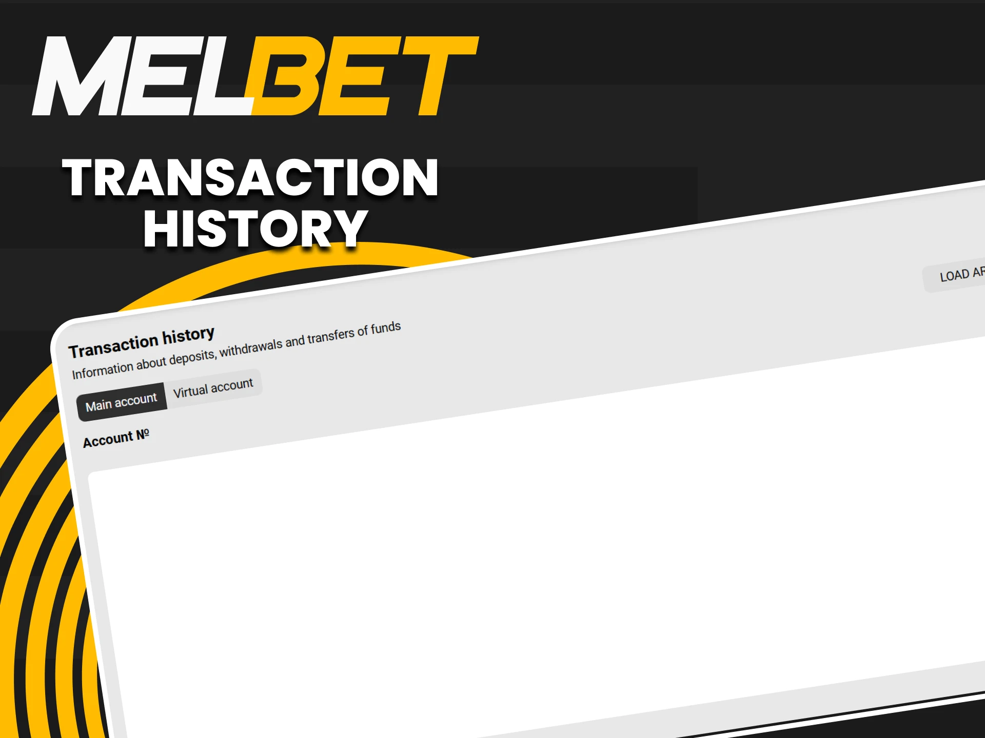 You can always view the transaction history on Melbet.