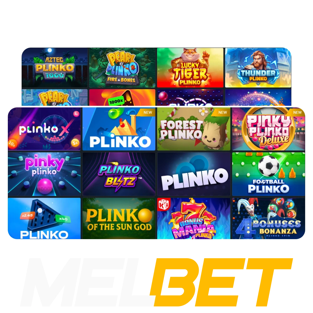 For games on Melbet, choose the Plinko game.