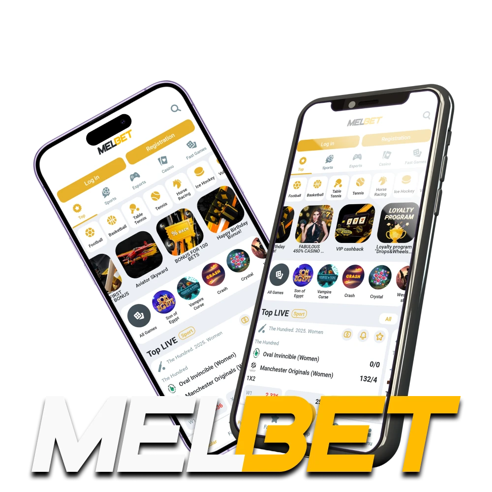 For bets and games, choose the Melbet app.