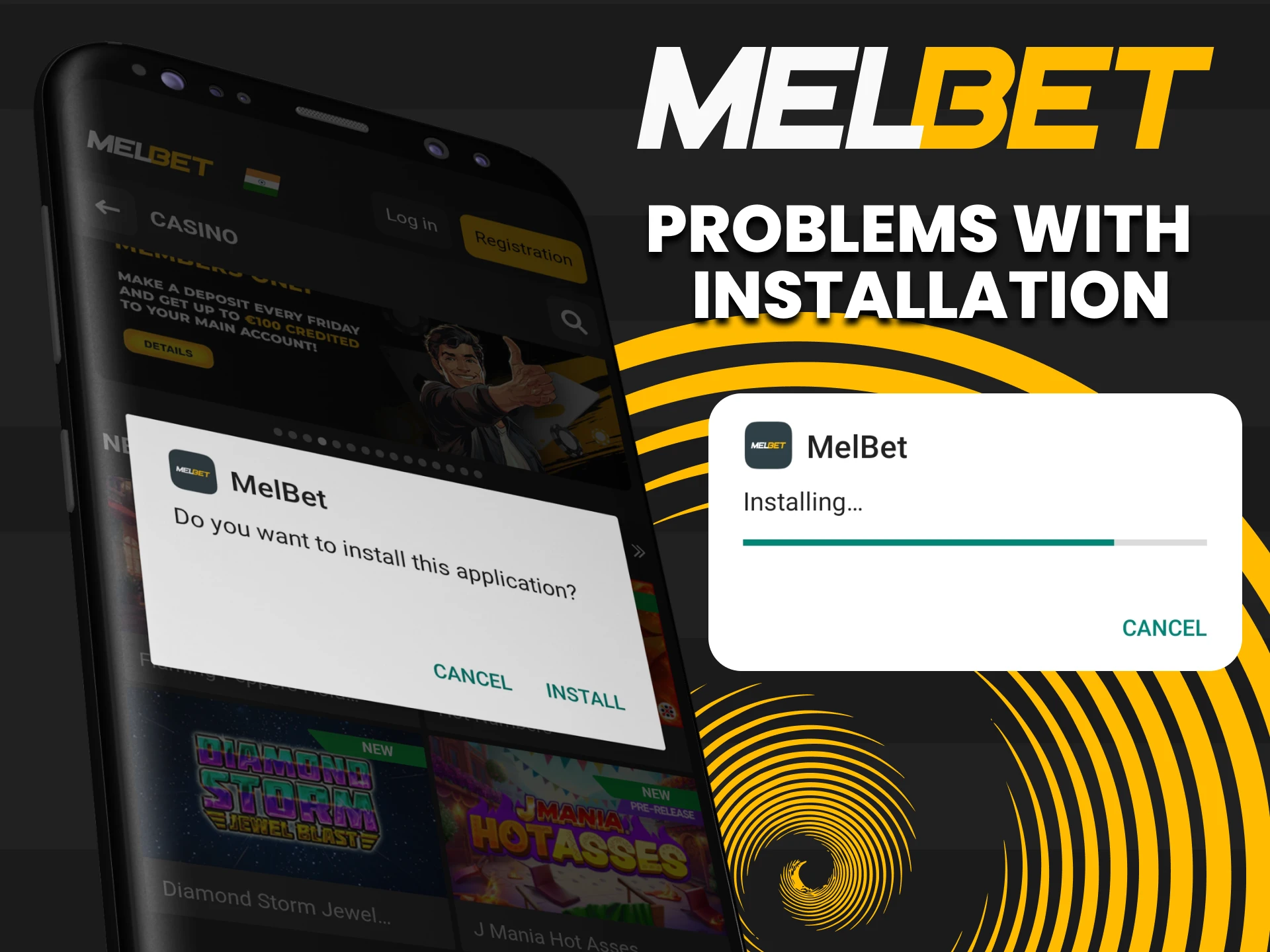 We will tell you about possible problems with installing the Melbet application.