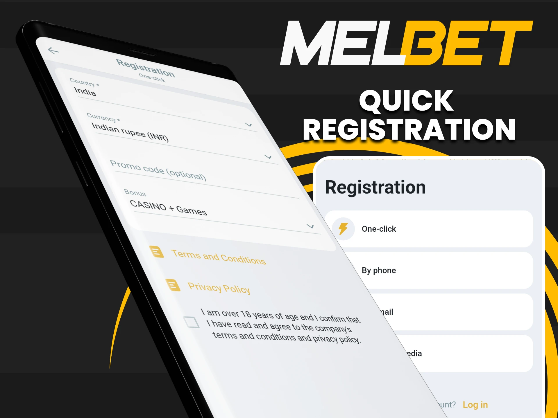 You can easily register in the Melbet application.