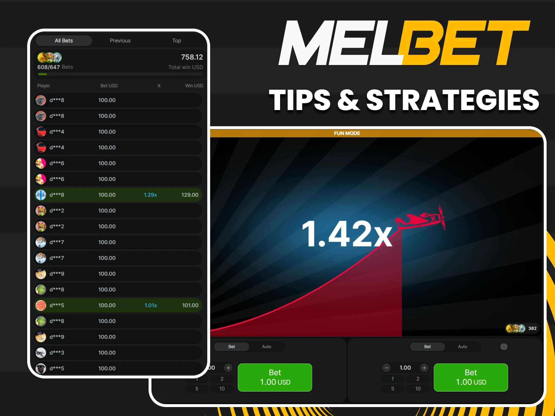 Learn strategies for winning at Aviator on Melbet.