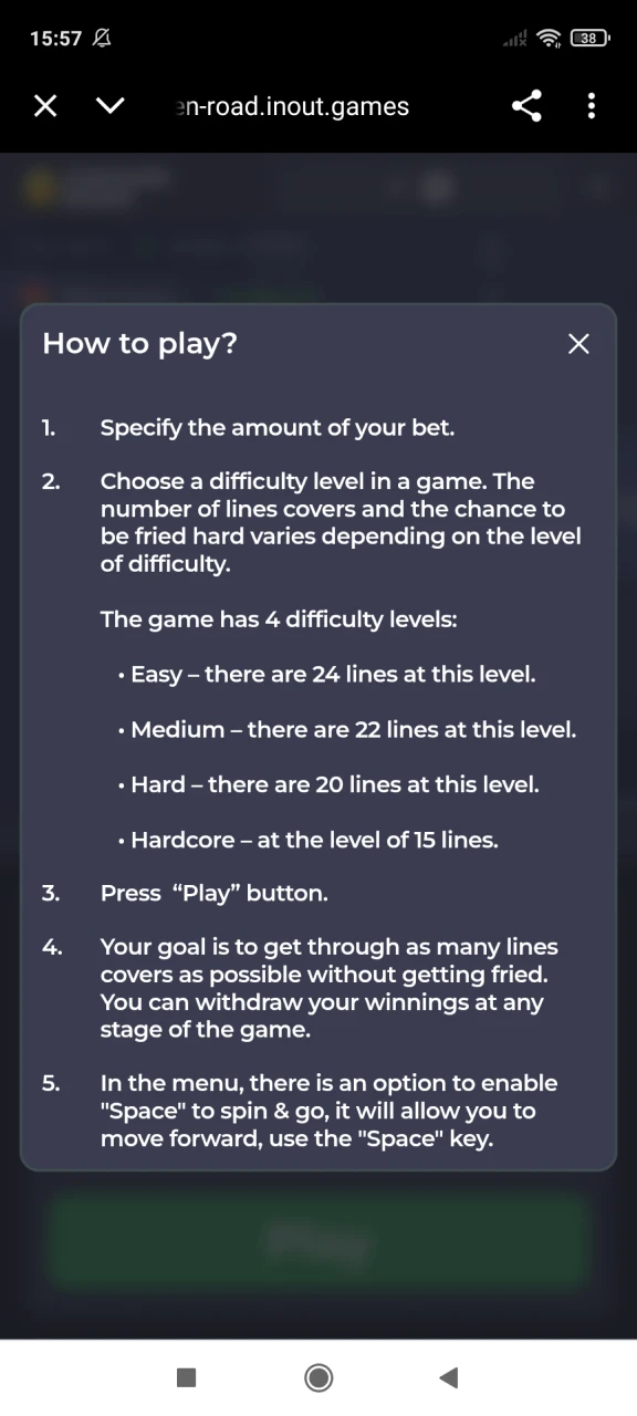Find out how to play Chicken Road from Melbet.