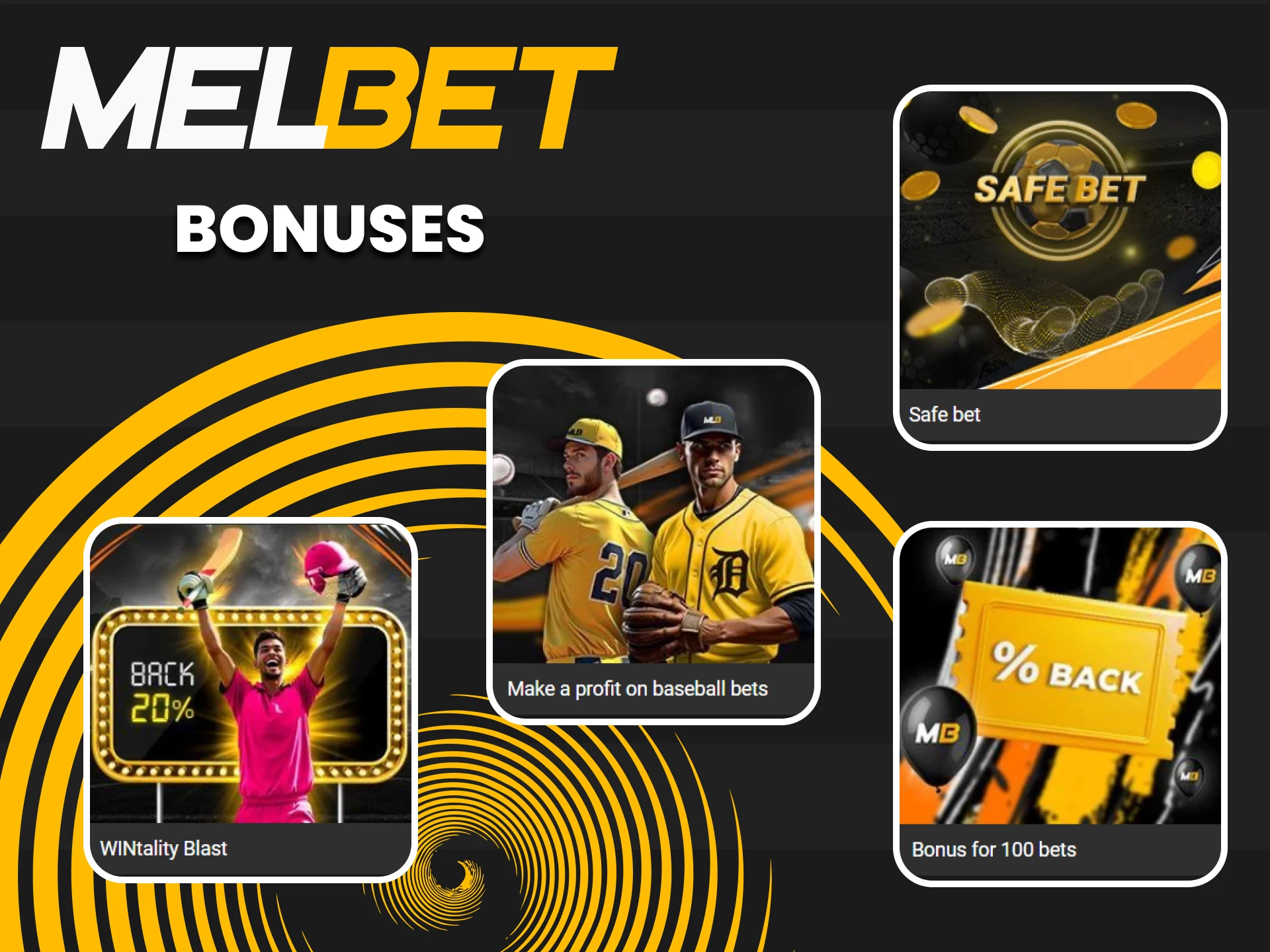 Melbet gives bonuses for bets on Melbet.