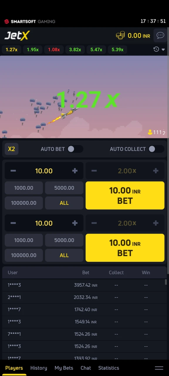 Learn the game process of JetX from Melbet.