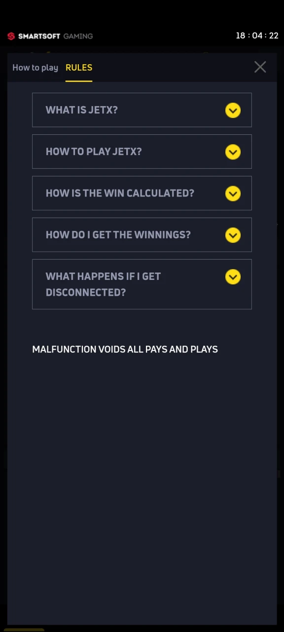 Visit the JetX game rules page from Melbet.