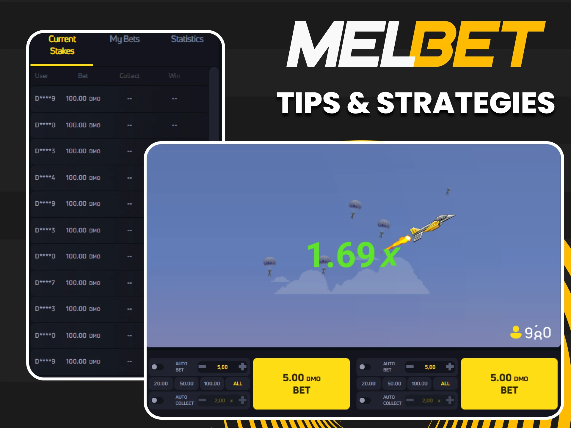 There are winning strategies for the JetX game from Melbet.