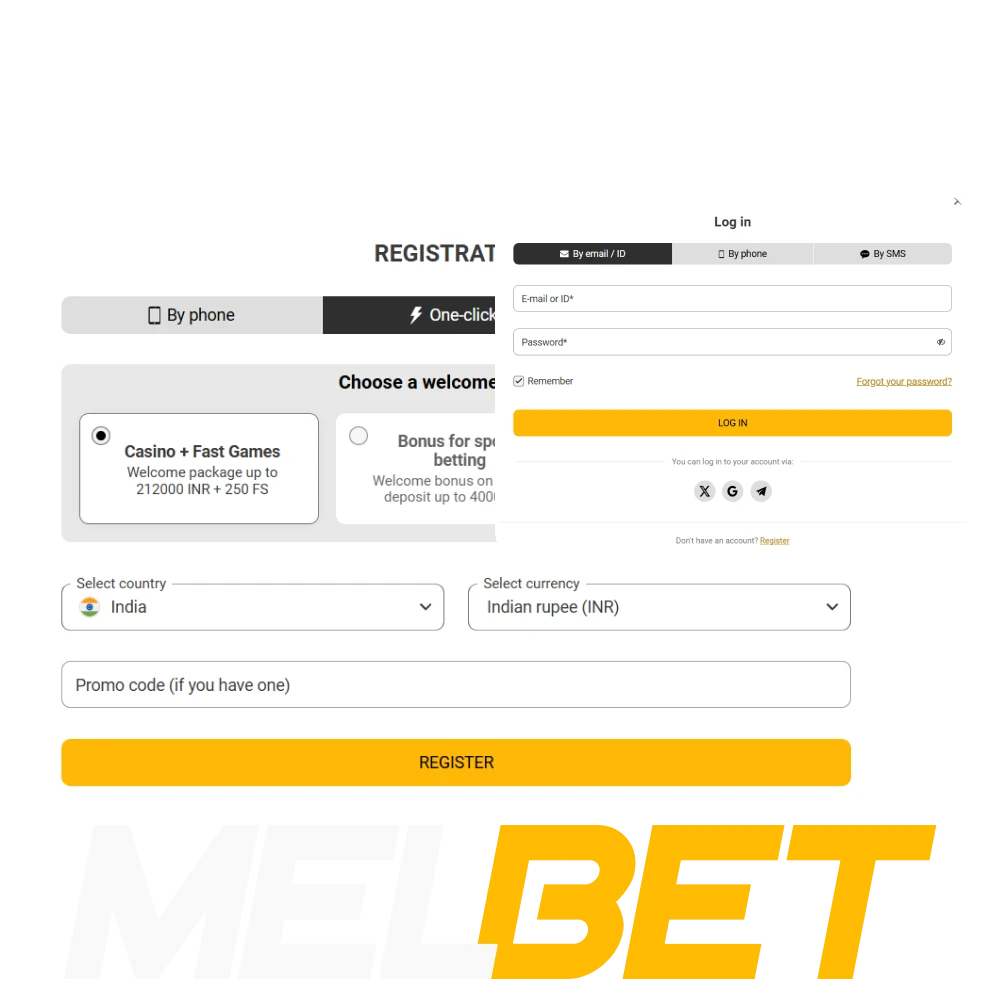 We will tell you about registration on the Melbet website.