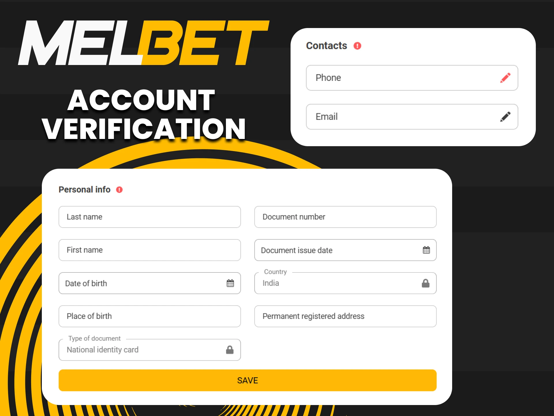Be sure to pass verification on the Melbet website.