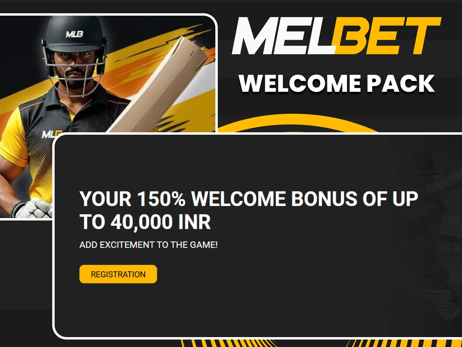 Get bonuses after registration on Melbet.