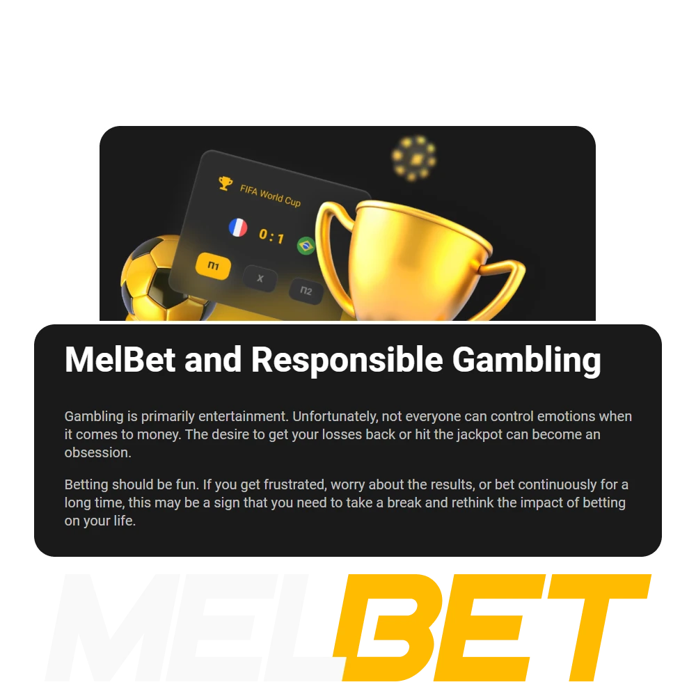 Approach games and bets on Melbet responsibly.